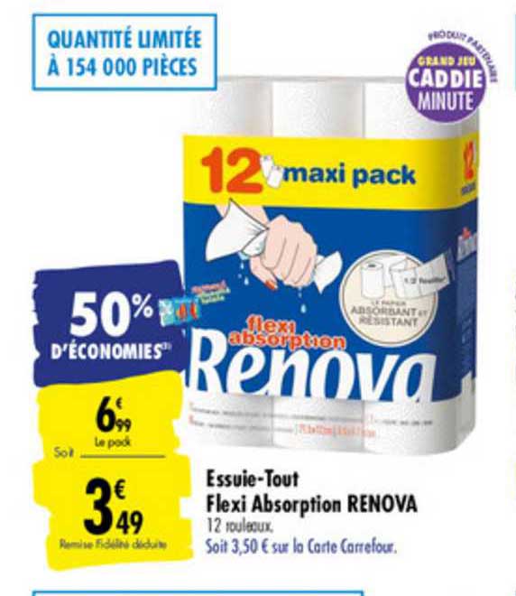 essuie tout flexi absorption renova