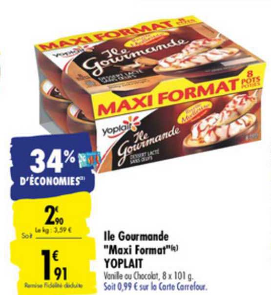 ile gourmande "maxi format" yoplait