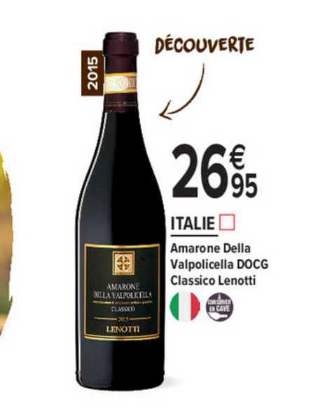 Italie Amarone Della Valpolicella Docg Classico Lenotti