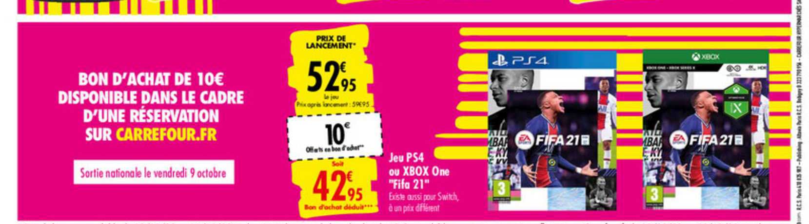 jeu ps4 ou xbox one "fifa 21"