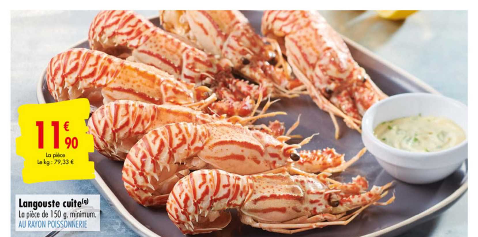 langouste cuite