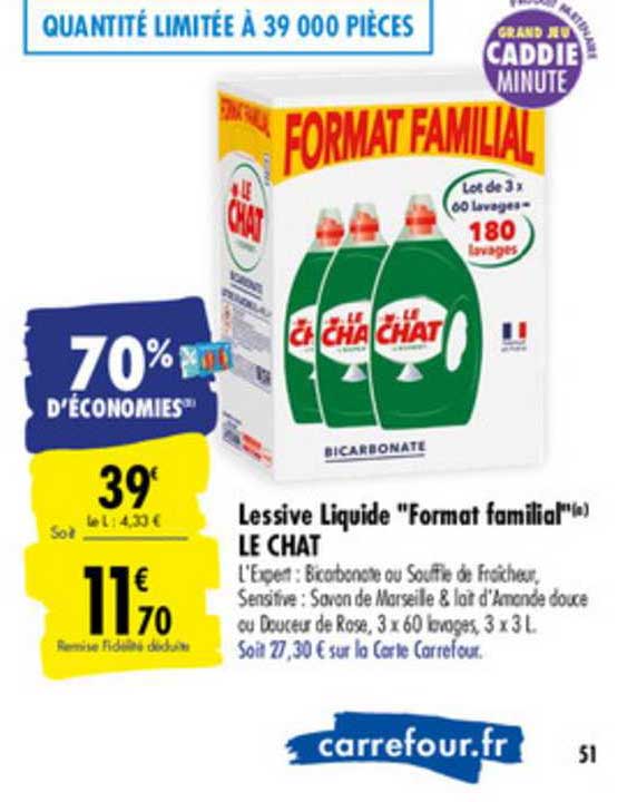 lessive liquide format familial le chat