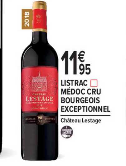 listrac médoc cru bourgeois exceptionnel château lestage