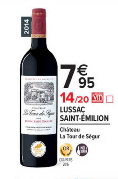 lussac saint émilion château la tour de ségur