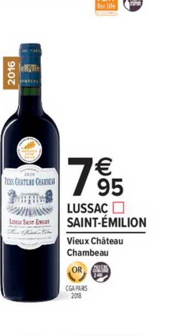 lussac saint émilion vieux château chambeau