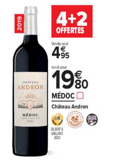 médoc château andron 4+2 offertes