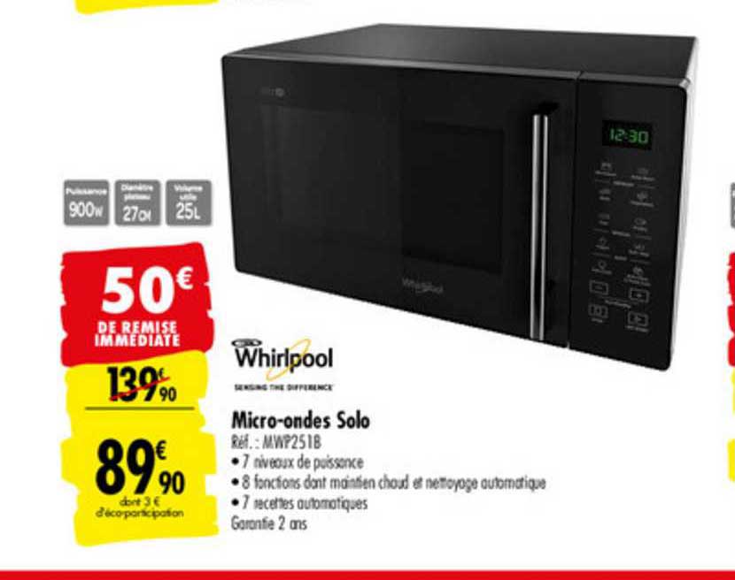 micro ondes solo whirlpool