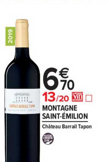 montagne saint émilion château barrail tapon