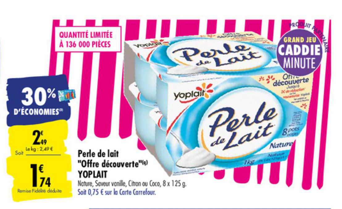Perle De Lait "offre Découverte" Yoplait
