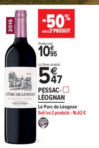 pessac léognan le parc de léognan -50% sur le 2e produit