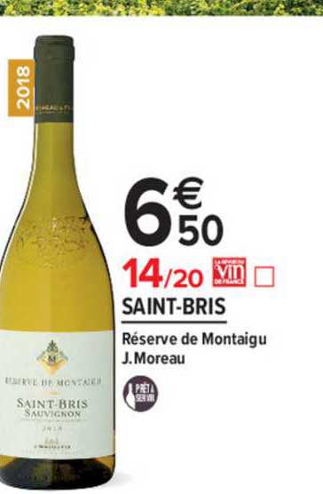 saint bris réserve de montaigu j. moreau