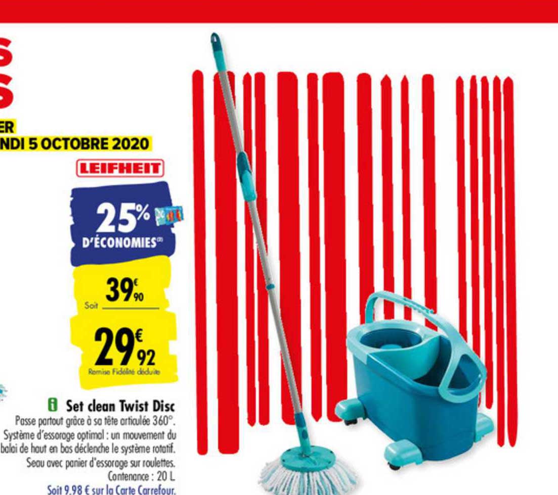 set clean twist disc leifheit