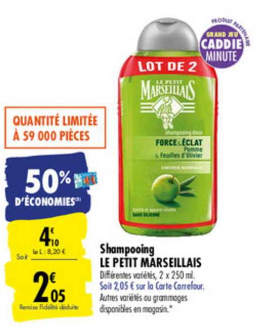 Shampooing Le Petit Marseillais