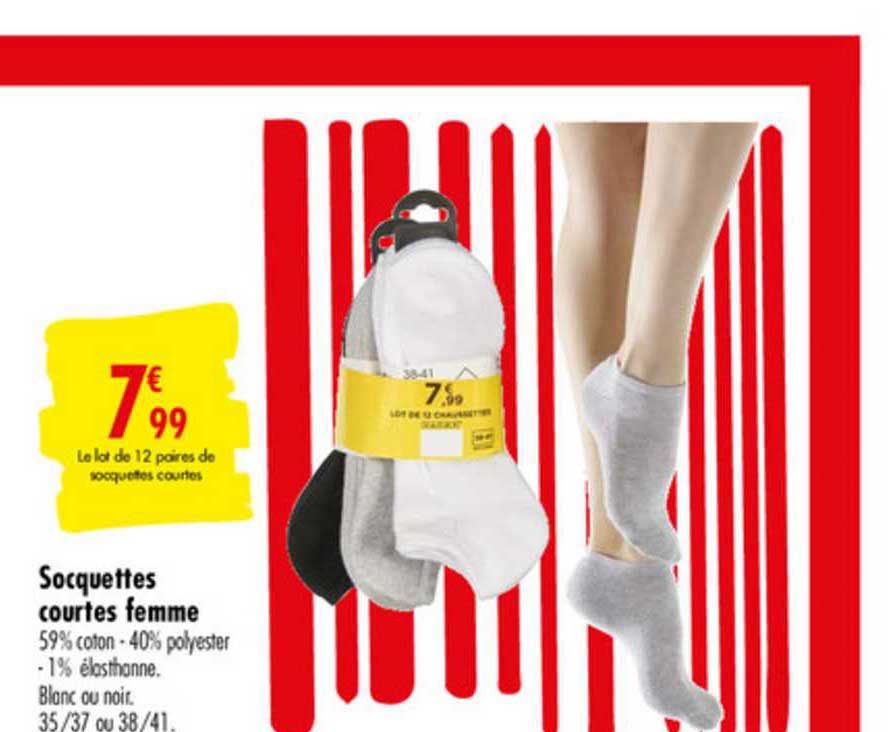 socquettes courte femme