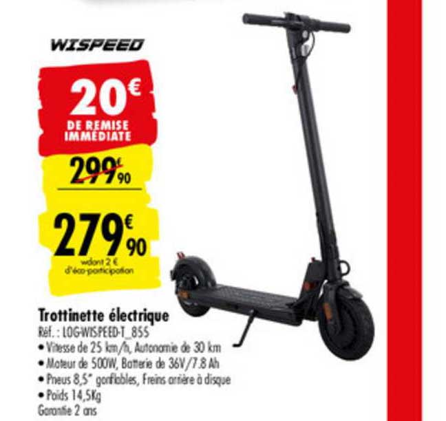 Trottinette électrique Wispeed