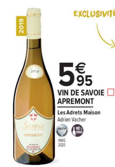 vin de savoie apremont les adrets maison adrien vacher