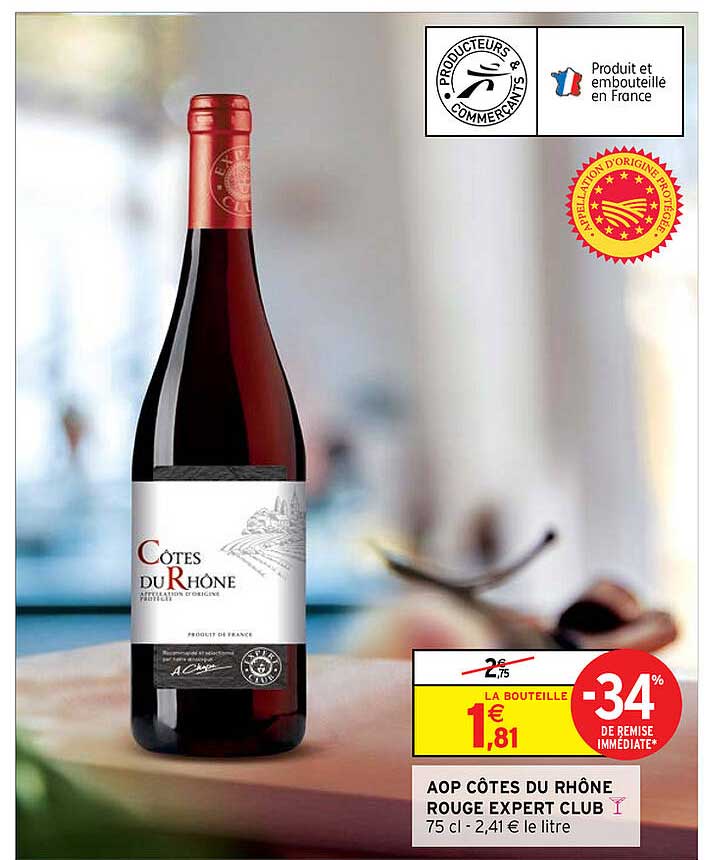 Aop Côtes Du Rhône Rouge Expert Club
