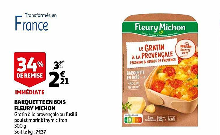 barquette en bois fleury michon