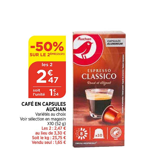 Café Capsules Auchan