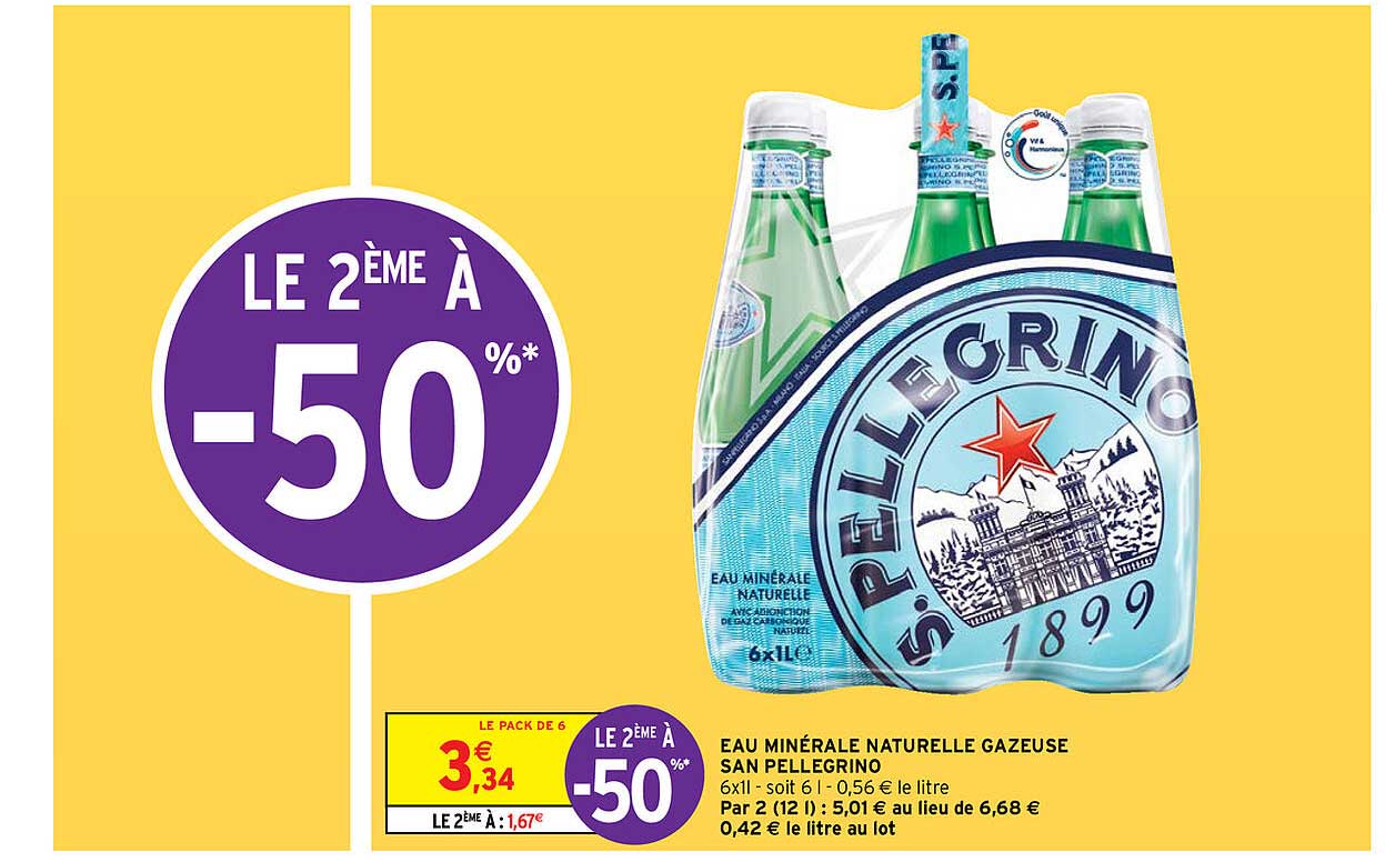 eau minérale naturelle gazeuse san pellegrino