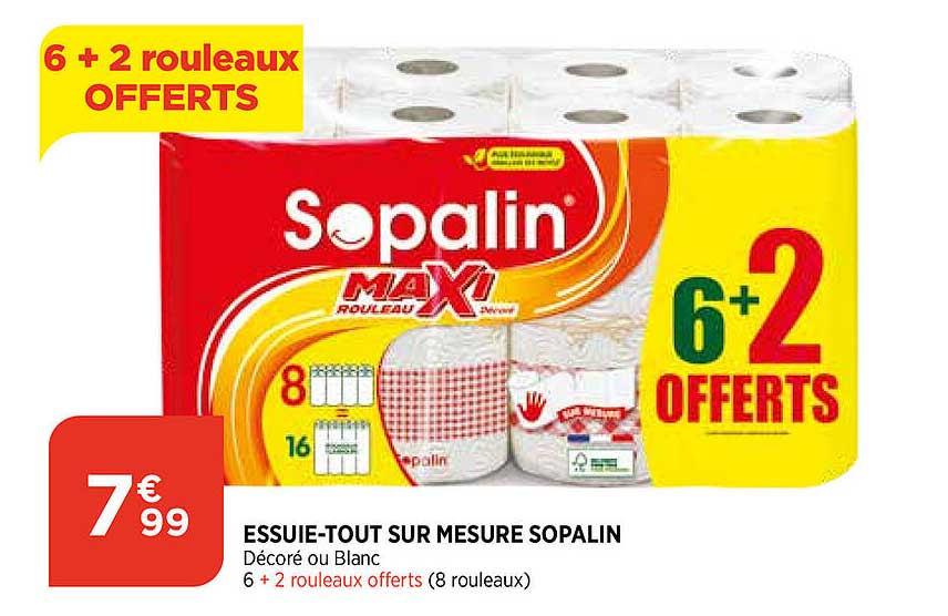 essuie-tout sur mesure sopalin
