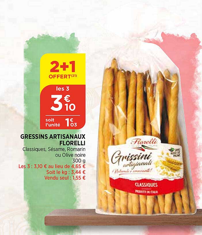 Gressins Artisanaux Florelli