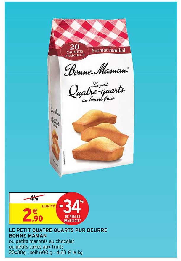 le petit quatre-quarts pur beurre bonne maman