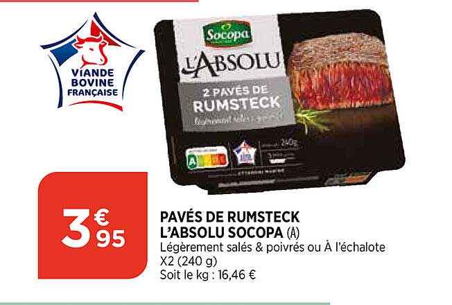 pavés de rumsteck l'absolu socopa