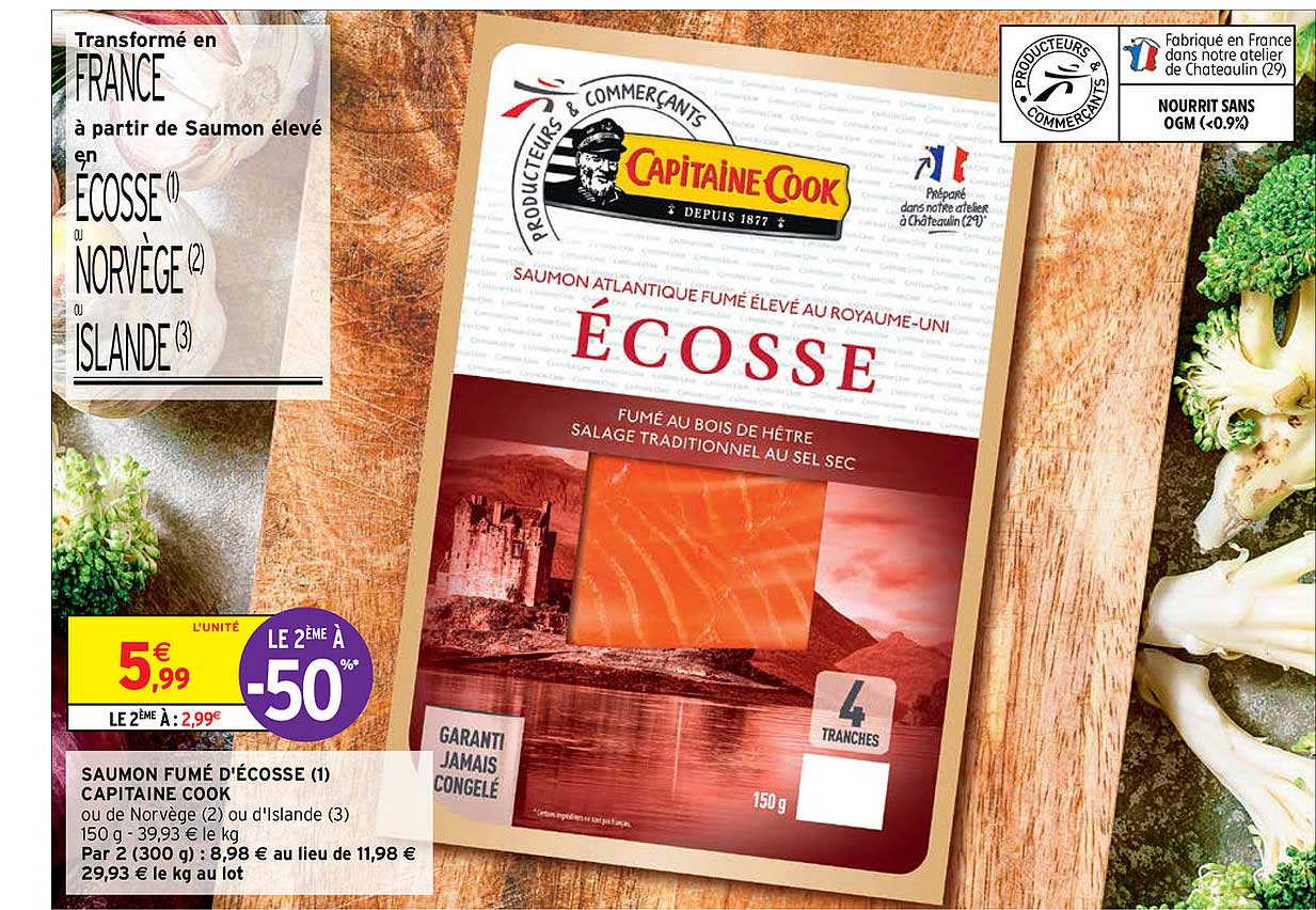 Saumon Fumé D'écosse Capitaine Cook