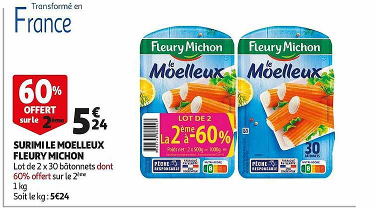 surimi le moelleux fleury michon