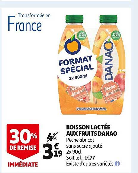 boisson lactée aux fruits danao