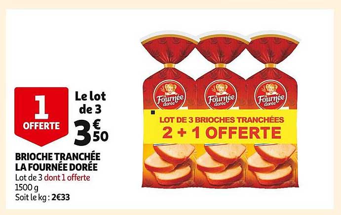 brioche tranchée la fournée dorée