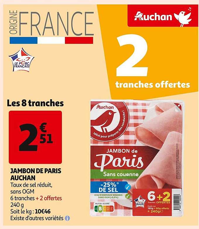 Jambon De Paris Auchan