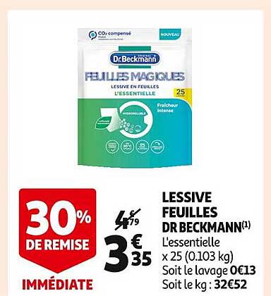 lessive feuilles dr beckmann