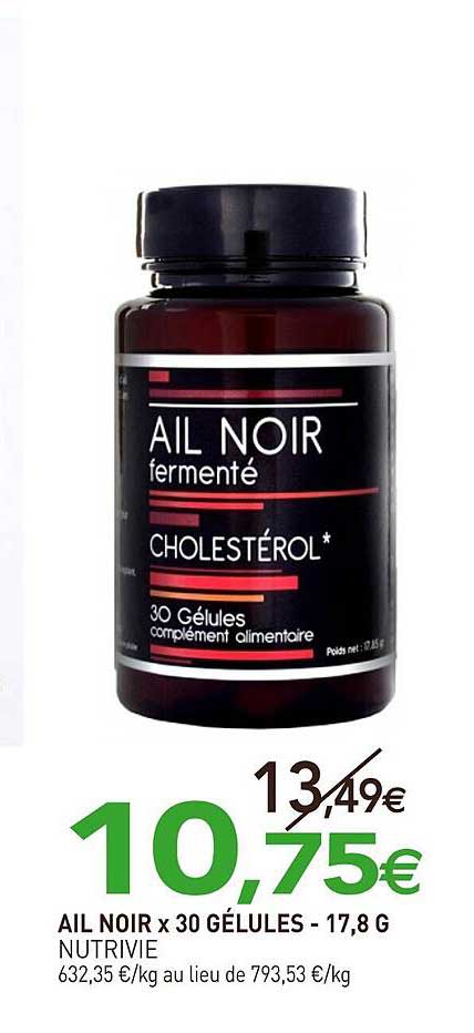 Ail Noir X 30 Gélules Nutrivie