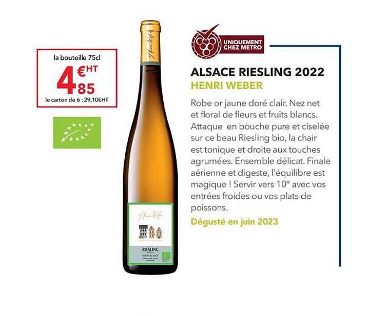 alsace riesling 2022 henri weber