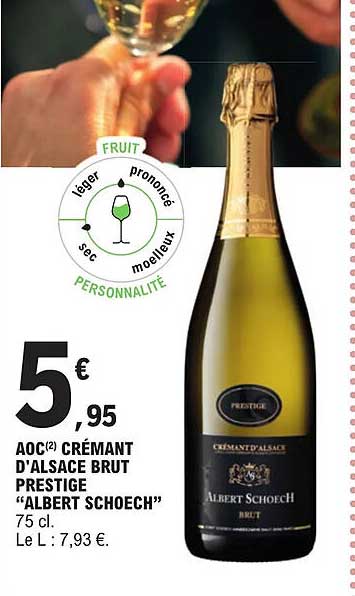 aoc crémant d'alsace brut prestige "albert schoech"