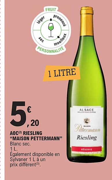 Aoc Riesling "maison Pettermann"