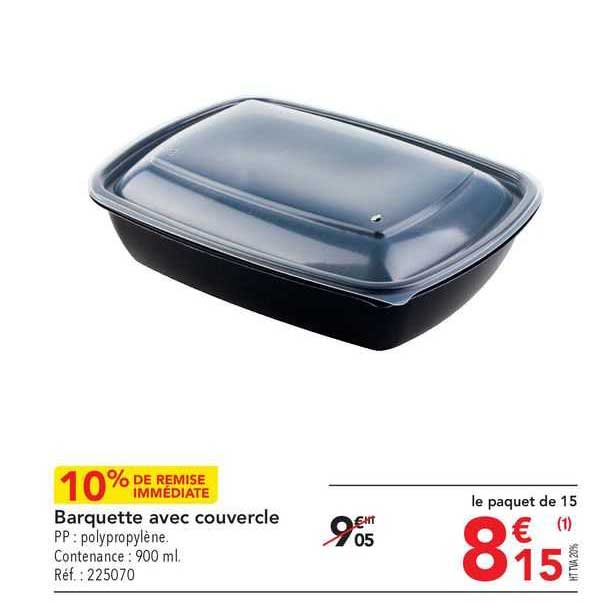 Barquette Avec Couvercle