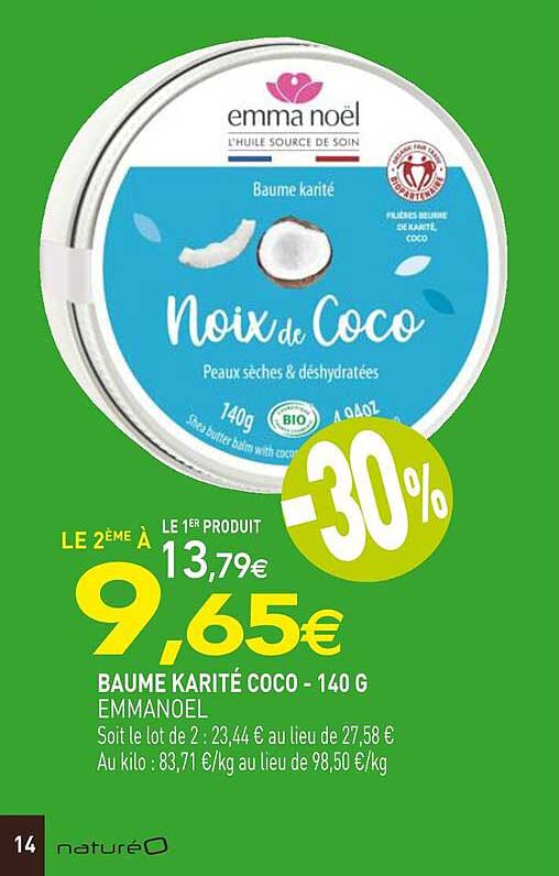 baume karité coco emmanoël