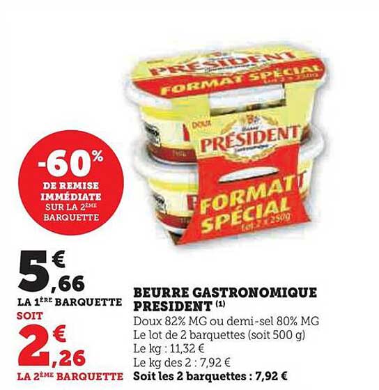 Beurre Gastronomique Président