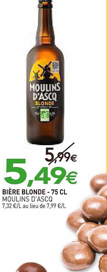 Bière Blonde Moulins D'ascq