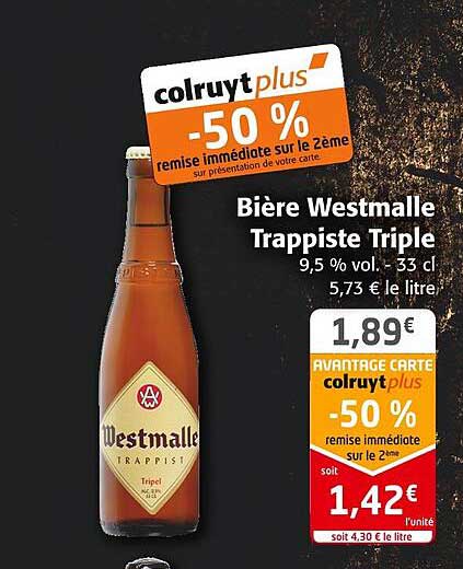 bière westmalle trappiste triple