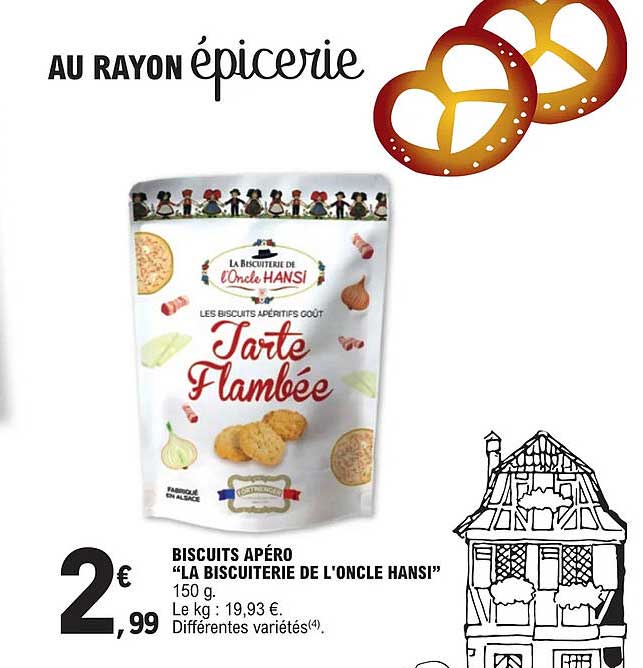 biscuits apéro "la biscuiterie de l'oncle hansi"