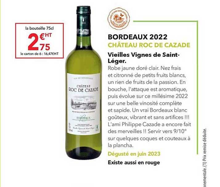 Bordeaux 2022 Château Roc De Cazade