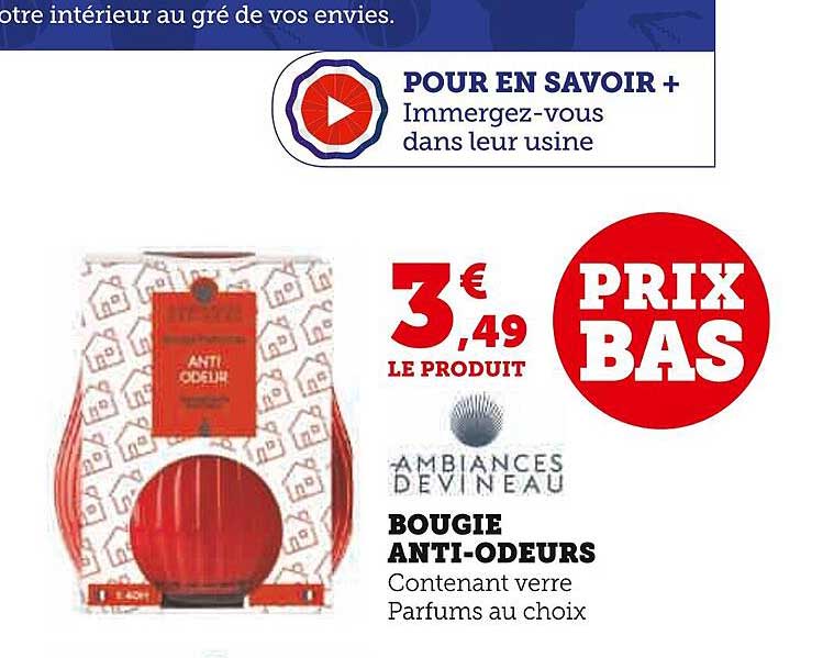 bougie anti-odeurs ambiances devineau