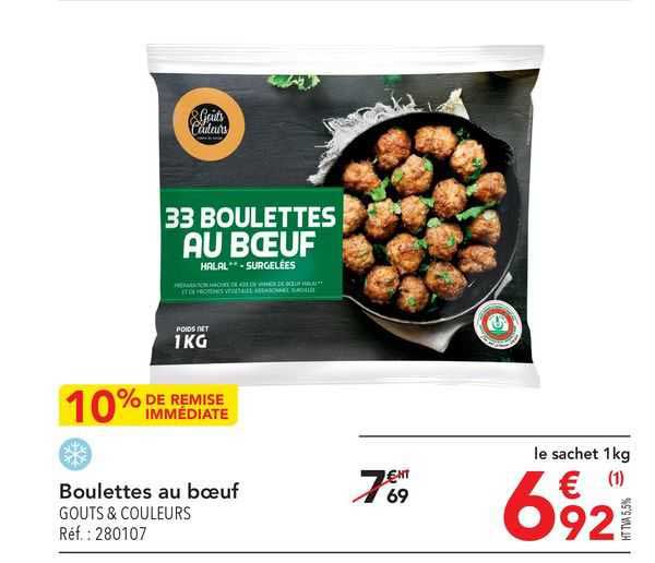 boulettes au bœuf goûts & couleurs