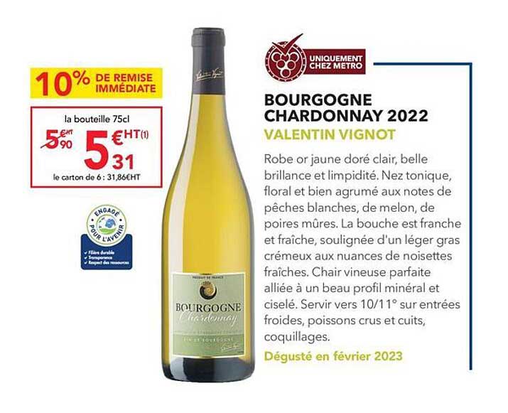 Bourgogne Chardonnay 2022 Valentin Vignot
