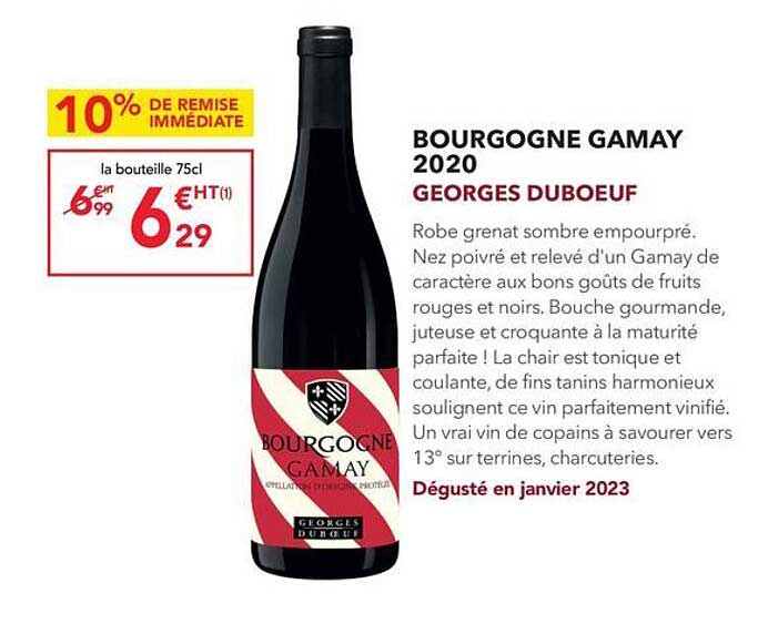 bourgogne gamay 2020 georges duboeuf
