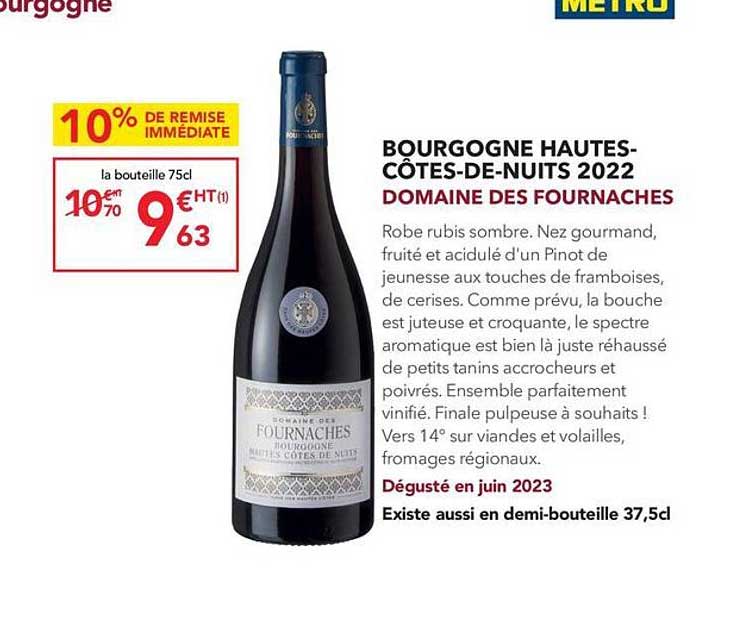 bourgogne hautes-côtes-de-nuits 2022 domaine des fournaches